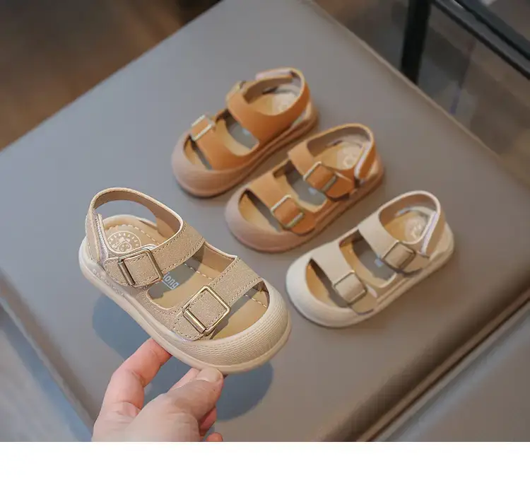 Boys' Closed-Toe Sandals 2025 Summer Tan — feature 8