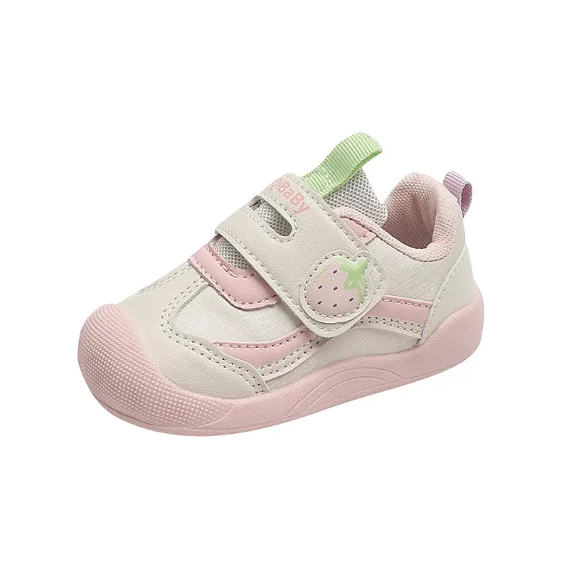 Pink Soft-Soled Toddler Baby Sneakers for Girls