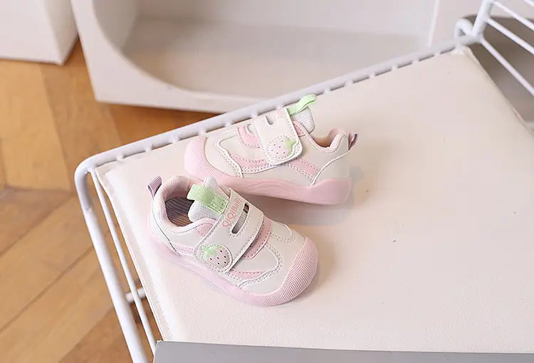 Pink Soft-Soled Toddler Baby Sneakers for Girls — feature 10