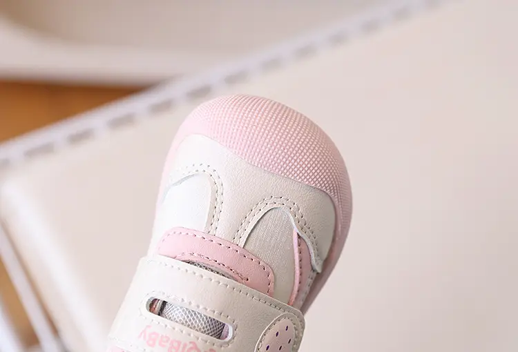 Pink Soft-Soled Toddler Baby Sneakers for Girls — feature 11