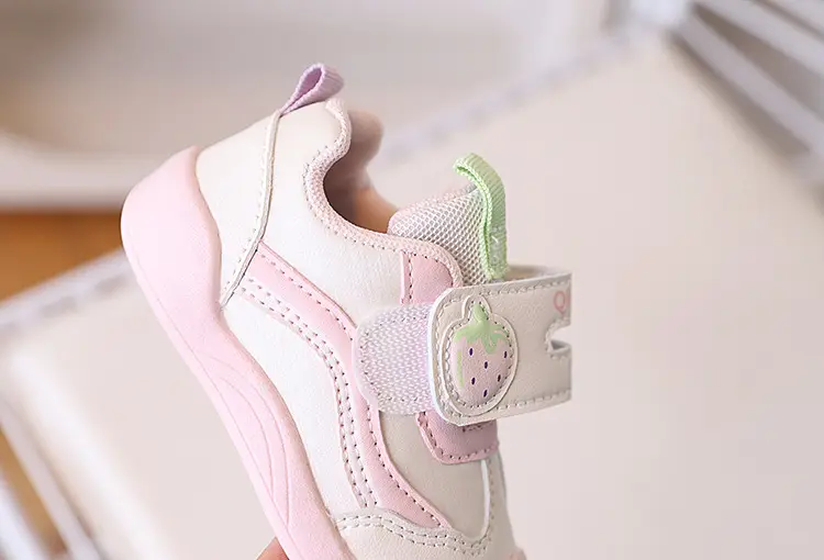 Pink Soft-Soled Toddler Baby Sneakers for Girls — feature 13