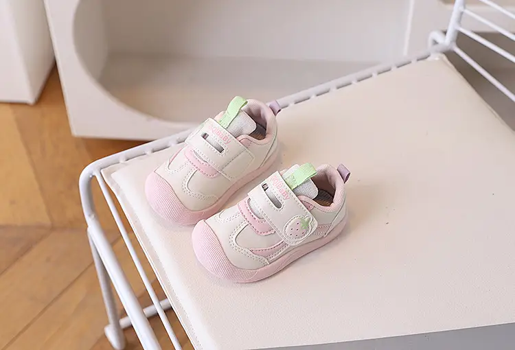 Pink Soft-Soled Toddler Baby Sneakers for Girls — feature 8