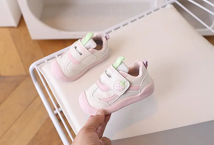 Pink Soft-Soled Toddler Baby Sneakers for Girls — feature 9