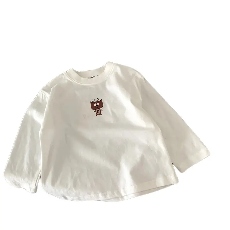 Boys Long Sleeve T-Shirt White Circle Print 2025 - Image 7