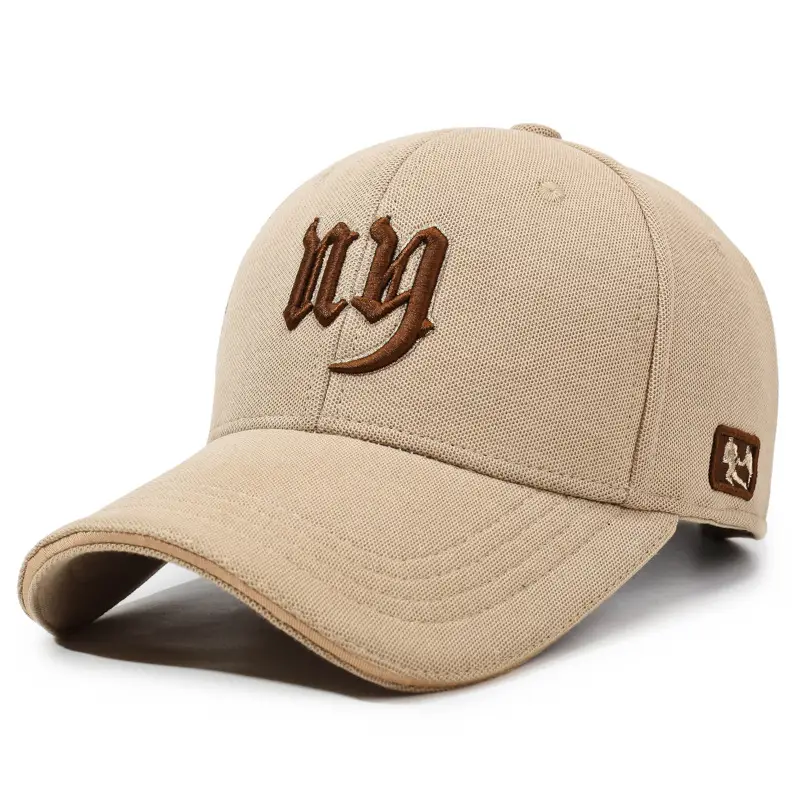 Men Black Embroidered Baseball Cap with Curved Brim - Image 4
