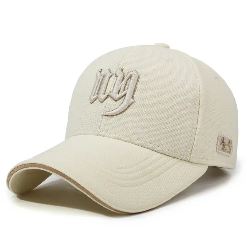 Men Black Embroidered Baseball Cap with Curved Brim - Image 5