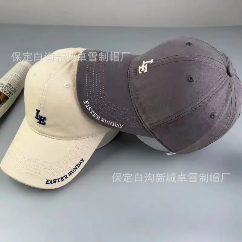 Korean Embroidered R Letter Cap for Women Men Summer Breathable Soft - Image 9