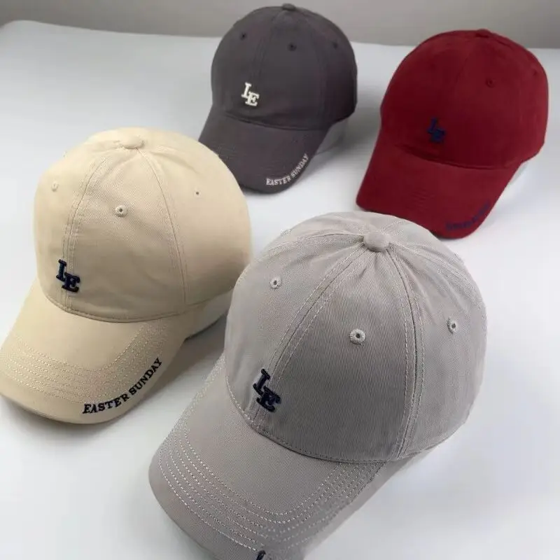 Korean Embroidered R Letter Cap for Women Men Summer Breathable Soft — feature 2