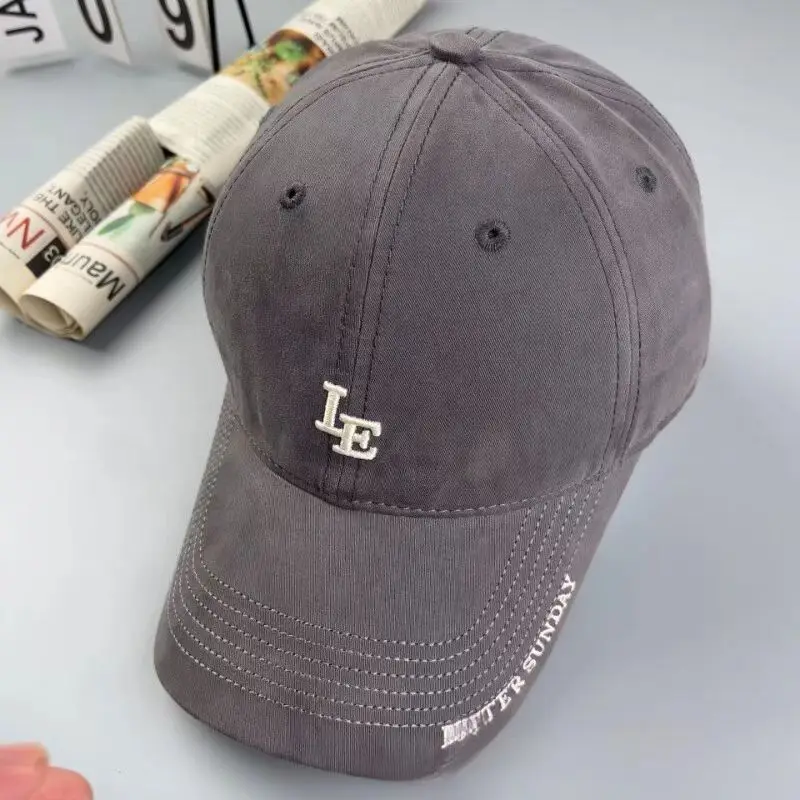 Korean Embroidered R Letter Cap for Women Men Summer Breathable Soft — feature 7