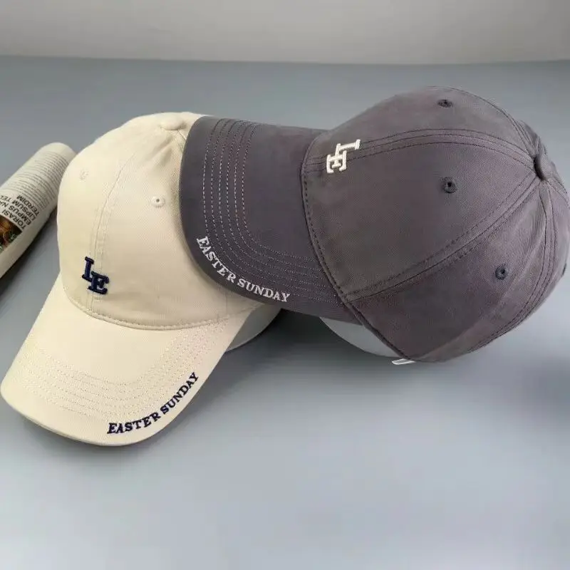 Korean Embroidered R Letter Cap for Women Men Summer Breathable Soft — feature 9