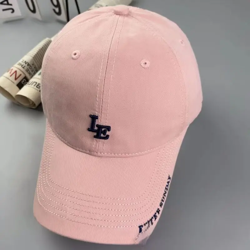 Korean Embroidered R Letter Cap for Women Men Summer Breathable Soft - Image 6