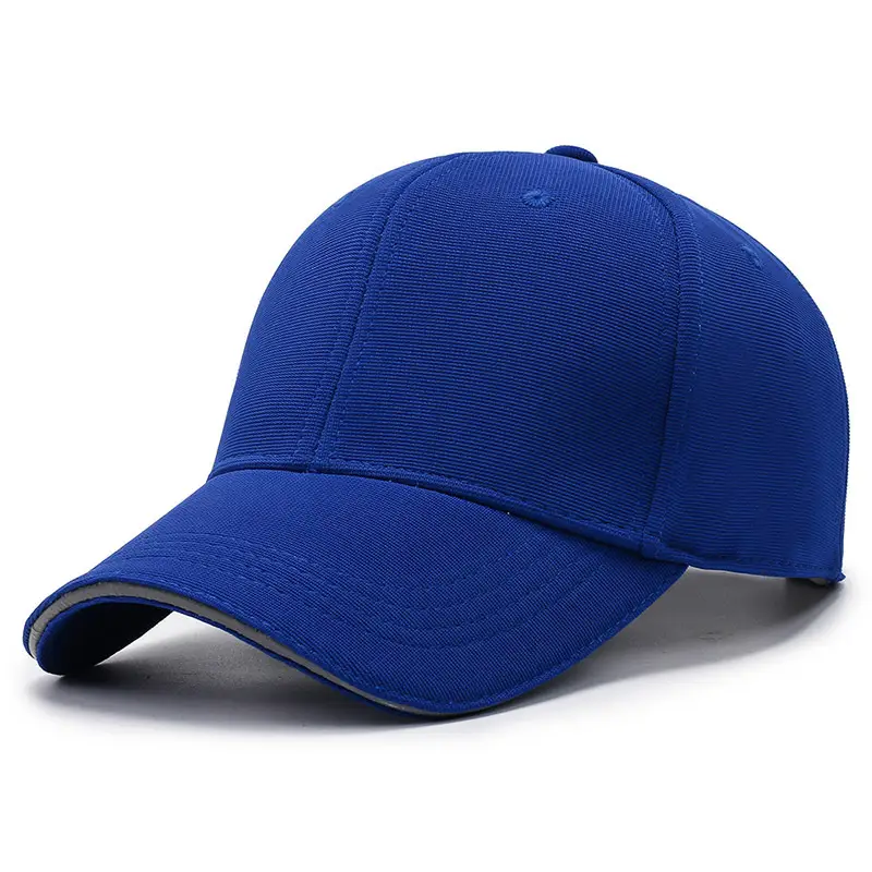 Gray Six-Piece Baseball Cap with Logo Print - Image 12