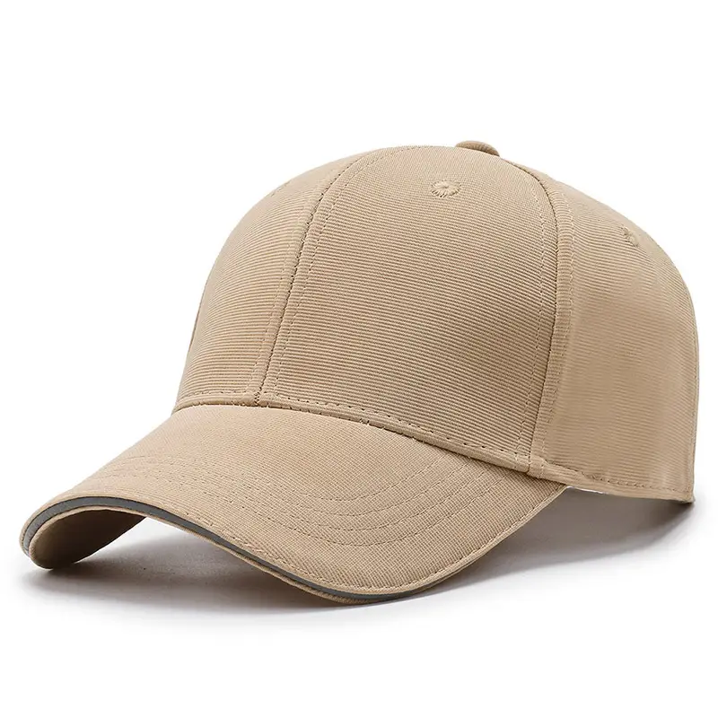 Gray Six-Piece Baseball Cap with Logo Print - Image 2