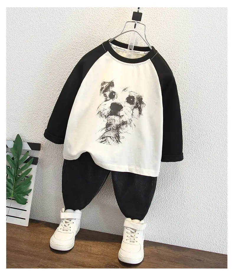 Boys Cotton Raglan Sleeve T-Shirt Cartoon Design Medium — feature 5