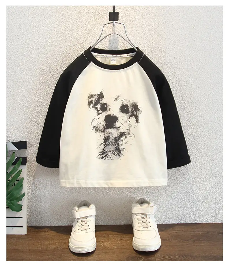 Boys Cotton Raglan Sleeve T-Shirt Cartoon Design Medium — feature 7