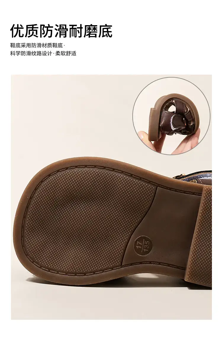 Baby Sandals White Closed-Toe Non-Slip Sole — feature 7