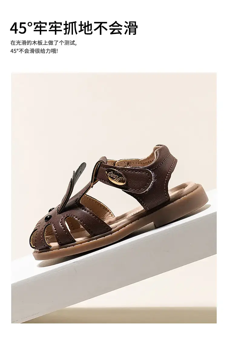 Baby Sandals White Closed-Toe Non-Slip Sole — feature 9