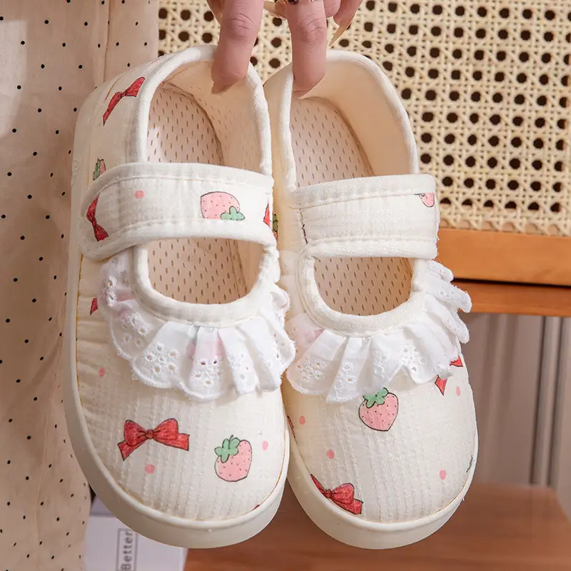 Maternity Slippers for Pregnant Women White Soft Sole - Image 11
