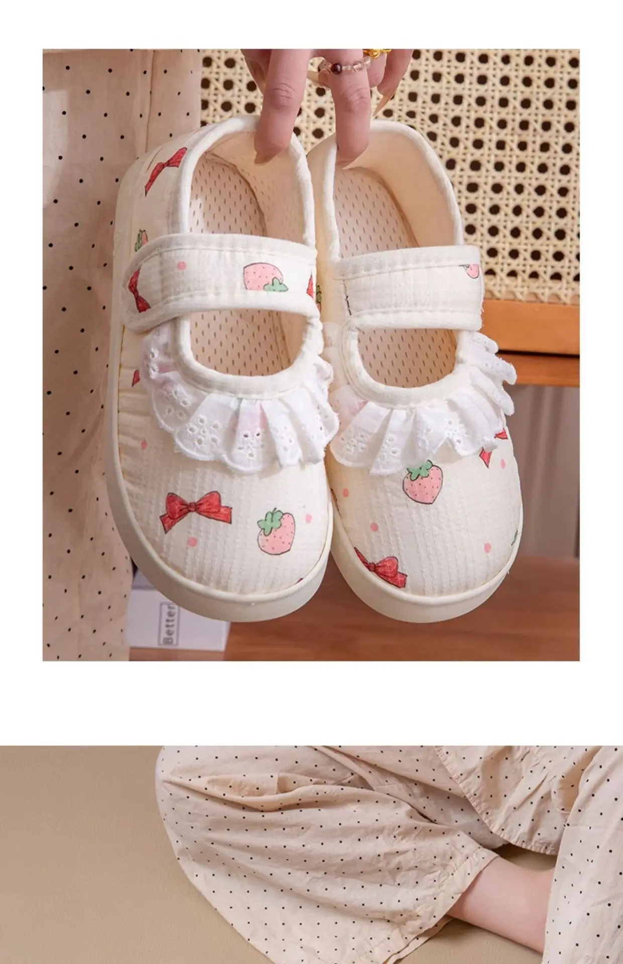 Maternity Slippers for Pregnant Women White Soft Sole — feature 16