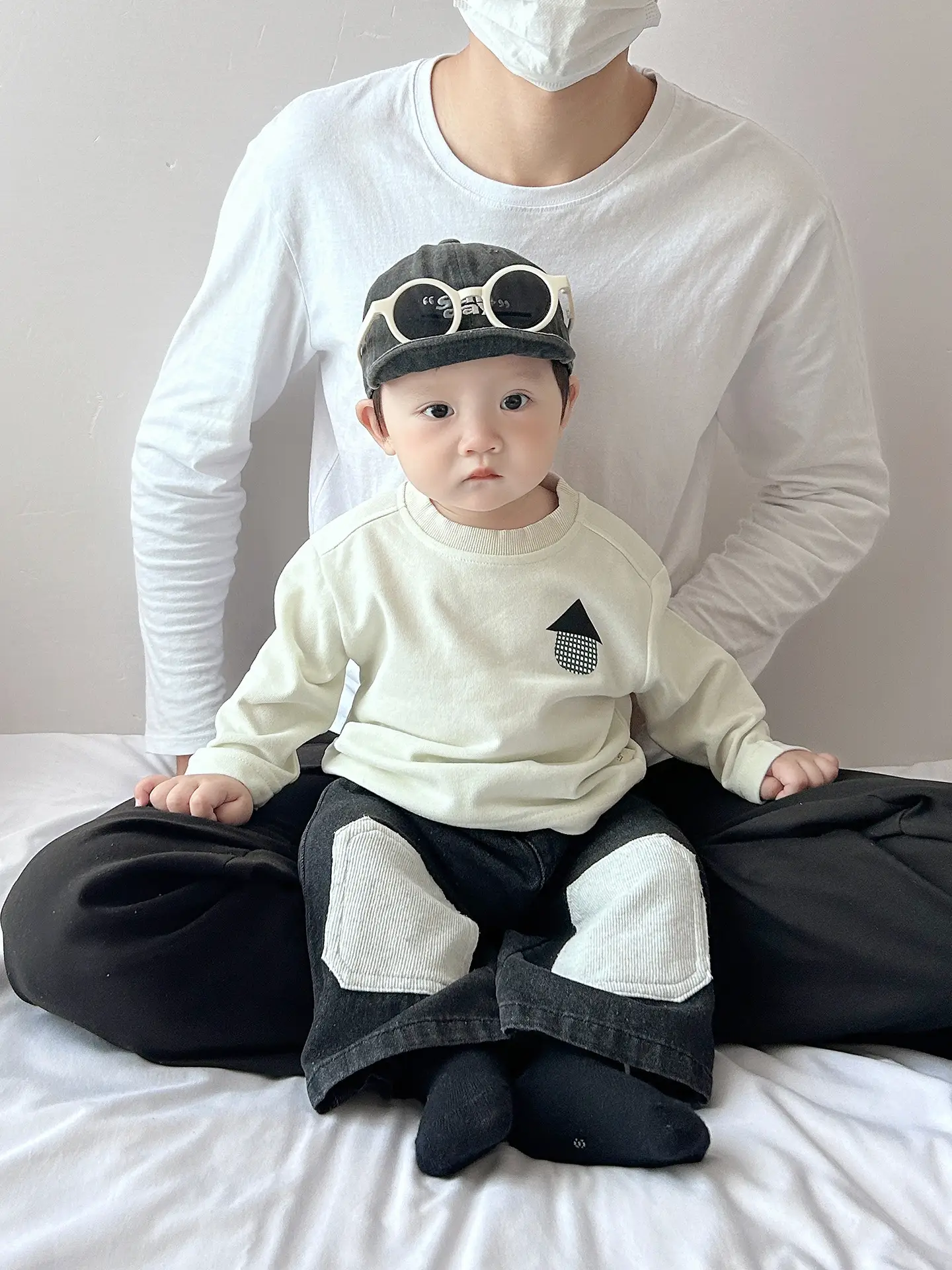 Baby Long Sleeve T-Shirt Cream Korean Style - Image 7