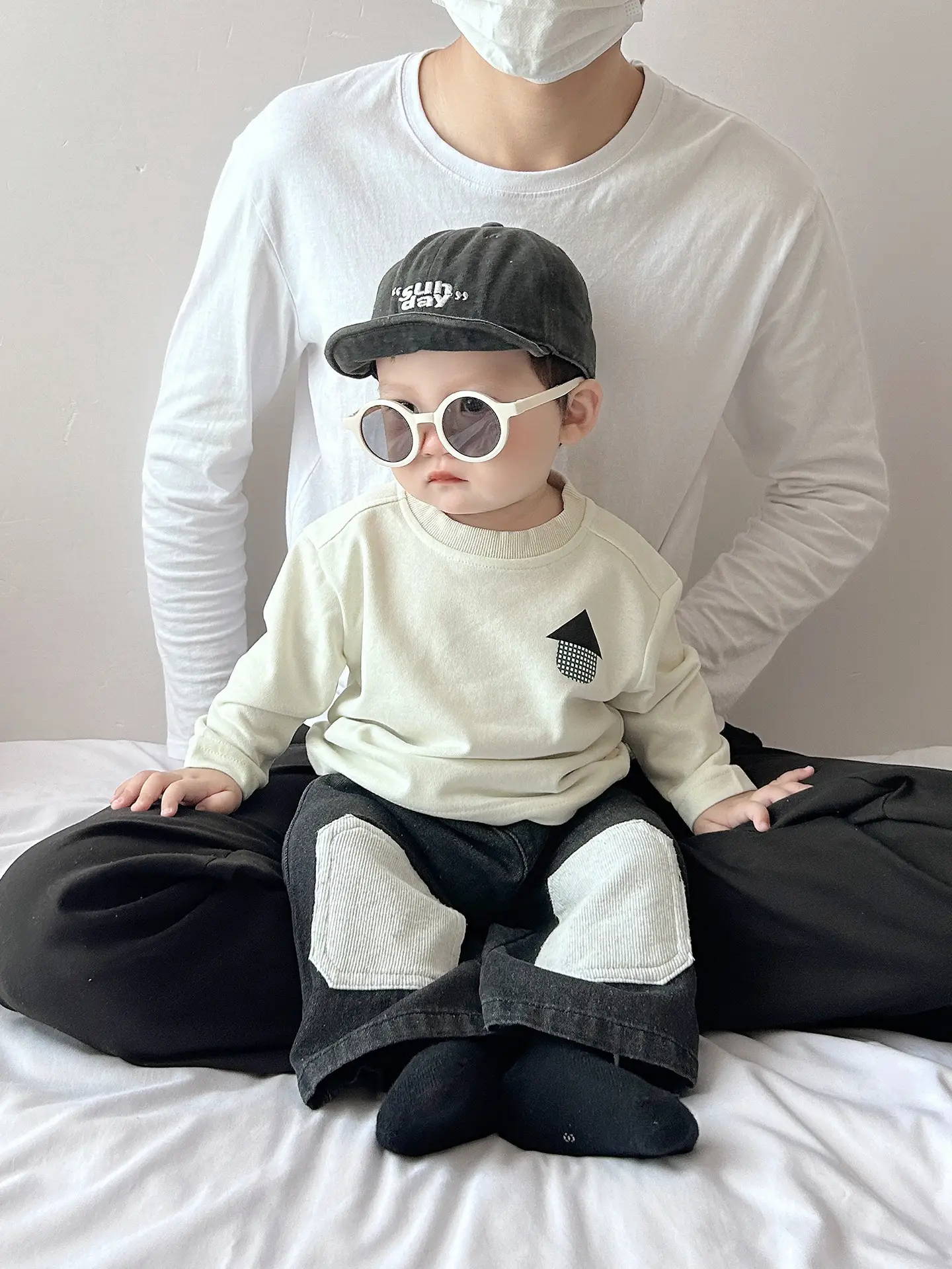 Baby Long Sleeve T-Shirt Cream Korean Style - Image 8