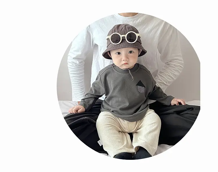 Baby Long Sleeve T-Shirt Cream Korean Style — feature 13
