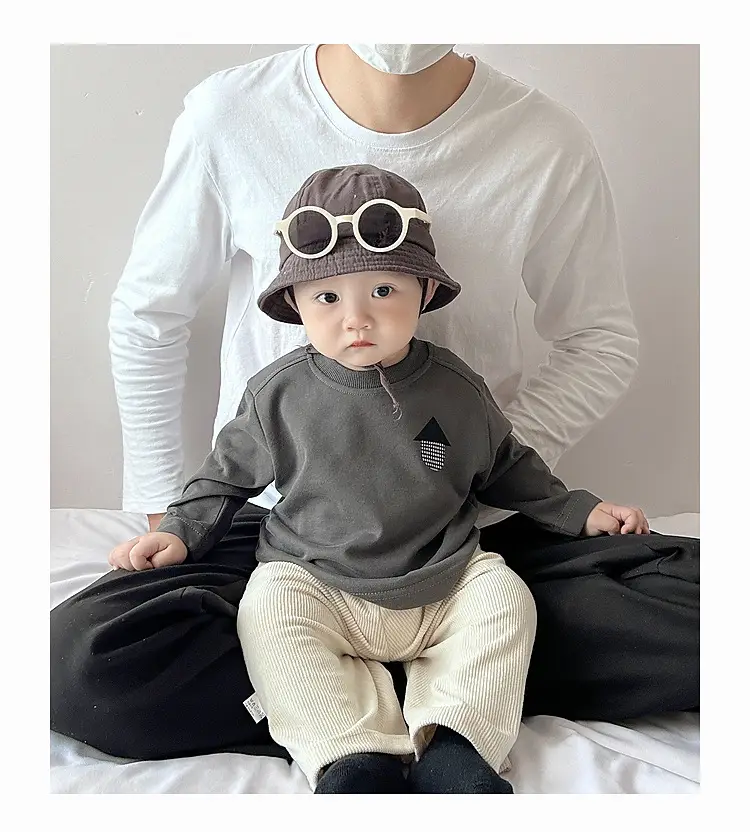 Baby Long Sleeve T-Shirt Cream Korean Style — feature 14