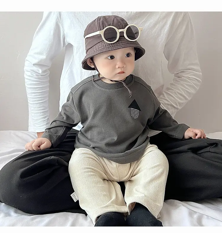 Baby Long Sleeve T-Shirt Cream Korean Style — feature 15