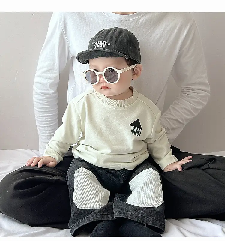 Baby Long Sleeve T-Shirt Cream Korean Style — feature 18
