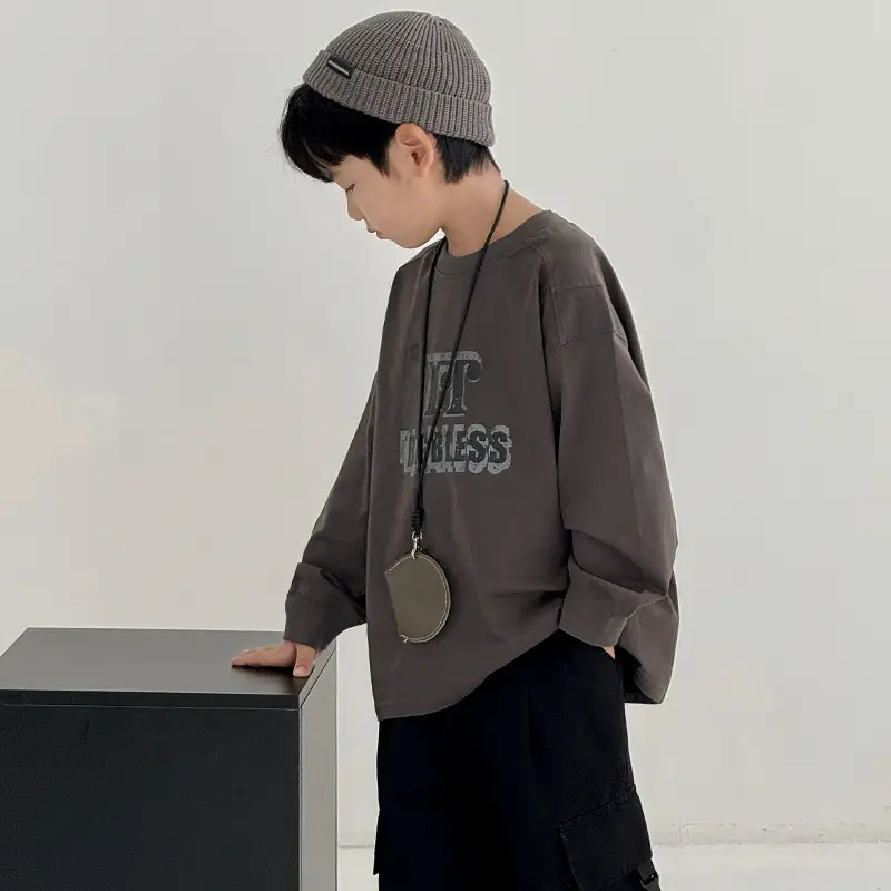 Boys Sweatshirt T-Shirt Korean Style Spring 2026 - Image 4