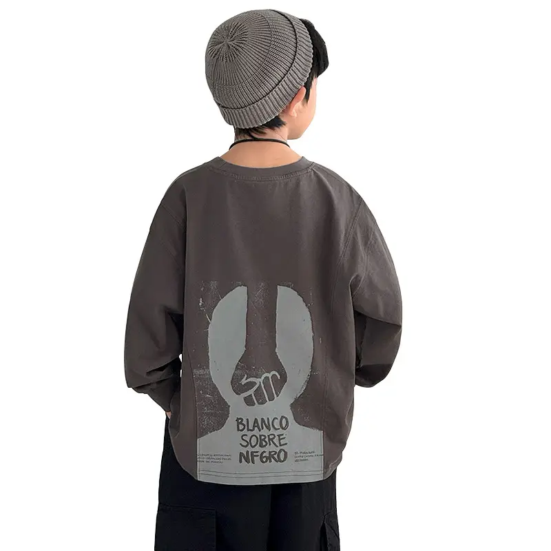 Boys Sweatshirt T-Shirt Korean Style Spring 2026 - Image 6