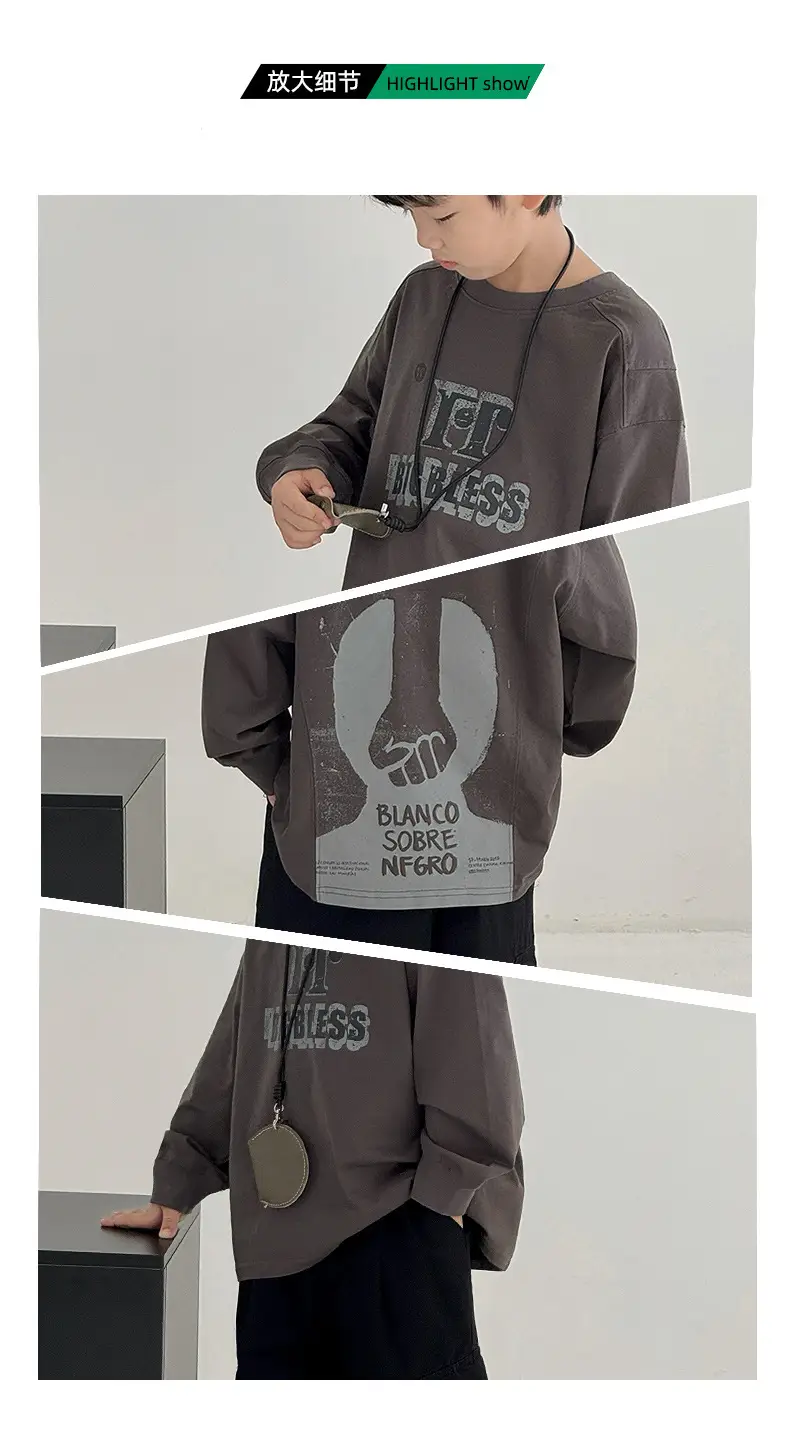 Boys Sweatshirt T-Shirt Korean Style Spring 2026 — feature 6