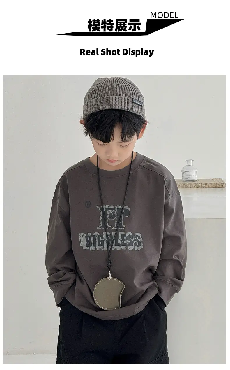 Boys Sweatshirt T-Shirt Korean Style Spring 2026 — feature 8