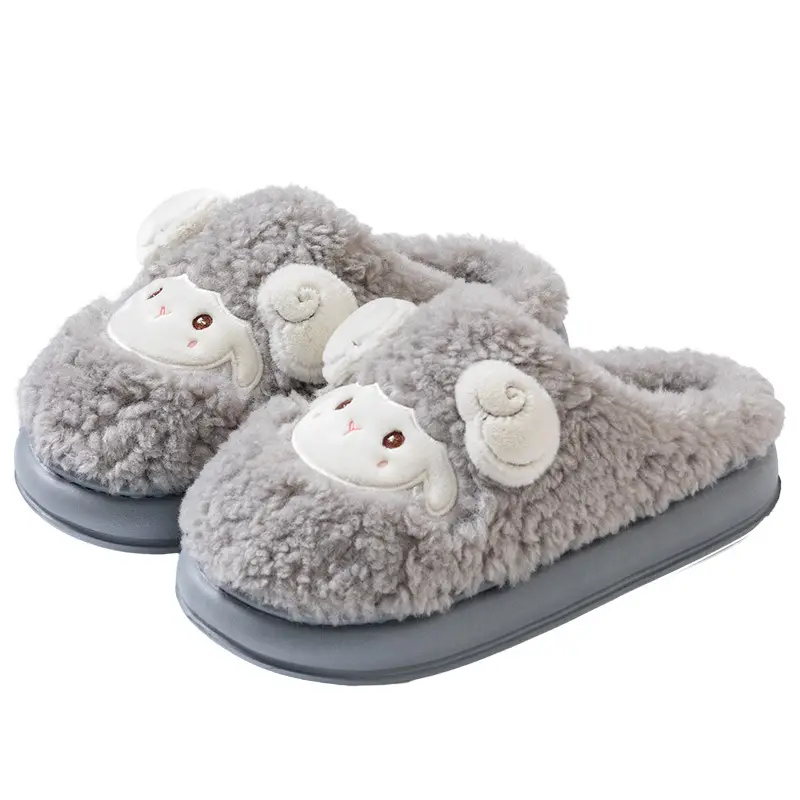 Cotton Slippers for Men in Autumn and Winter 2025 New Indoor Home Deodorant and Warm Home Couple Plush Cotton Shoes for Women - Image 14