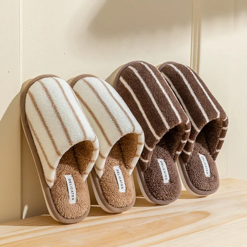 Cixi Cotton Slippers for Women in Winter, Spring & Fall, Indoor Warm and Non-Slip Home Furnishings, Cixi Winter Plush Men's Slippers - Image 14