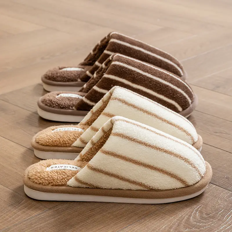 Cixi Cotton Slippers for Women in Winter, Spring & Fall, Indoor Warm and Non-Slip Home Furnishings, Cixi Winter Plush Men's Slippers - Image 15
