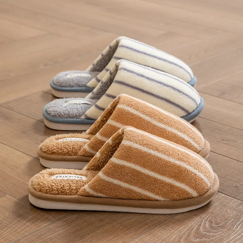 Cixi Cotton Slippers for Women in Winter, Spring & Fall, Indoor Warm and Non-Slip Home Furnishings, Cixi Winter Plush Men's Slippers - Image 16
