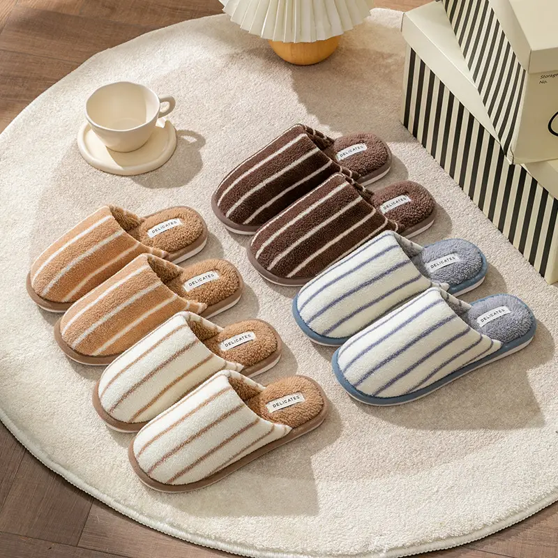 Cixi Cotton Slippers for Women in Winter, Spring & Fall, Indoor Warm and Non-Slip Home Furnishings, Cixi Winter Plush Men's Slippers - Image 17