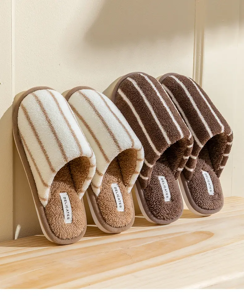Cixi Cotton Slippers for Women in Winter, Spring & Fall, Indoor Warm and Non-Slip Home Furnishings, Cixi Winter Plush Men's Slippers — feature 3