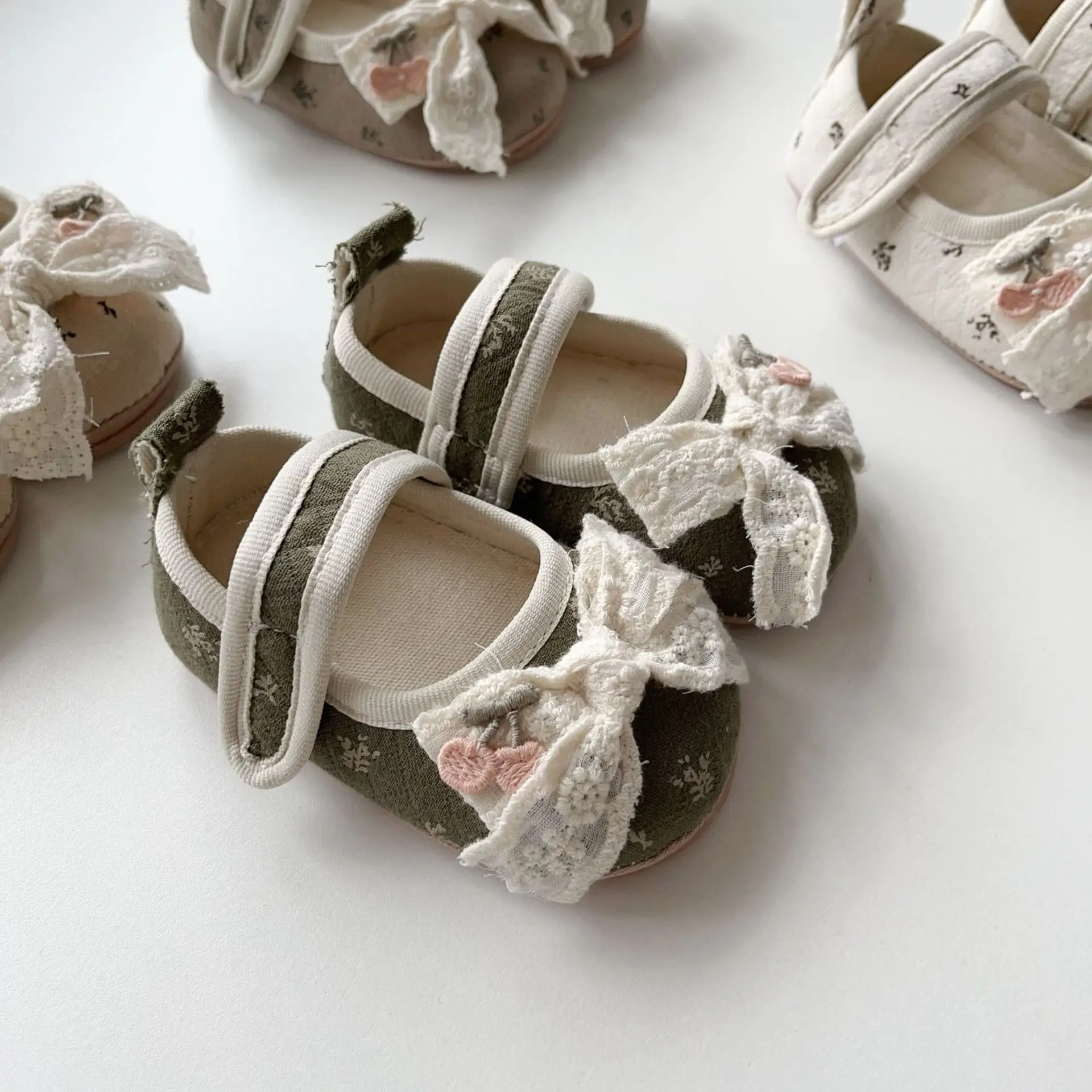 2025 Baby Girls Lace Soft Sole Spring Fall Shoes — feature 15