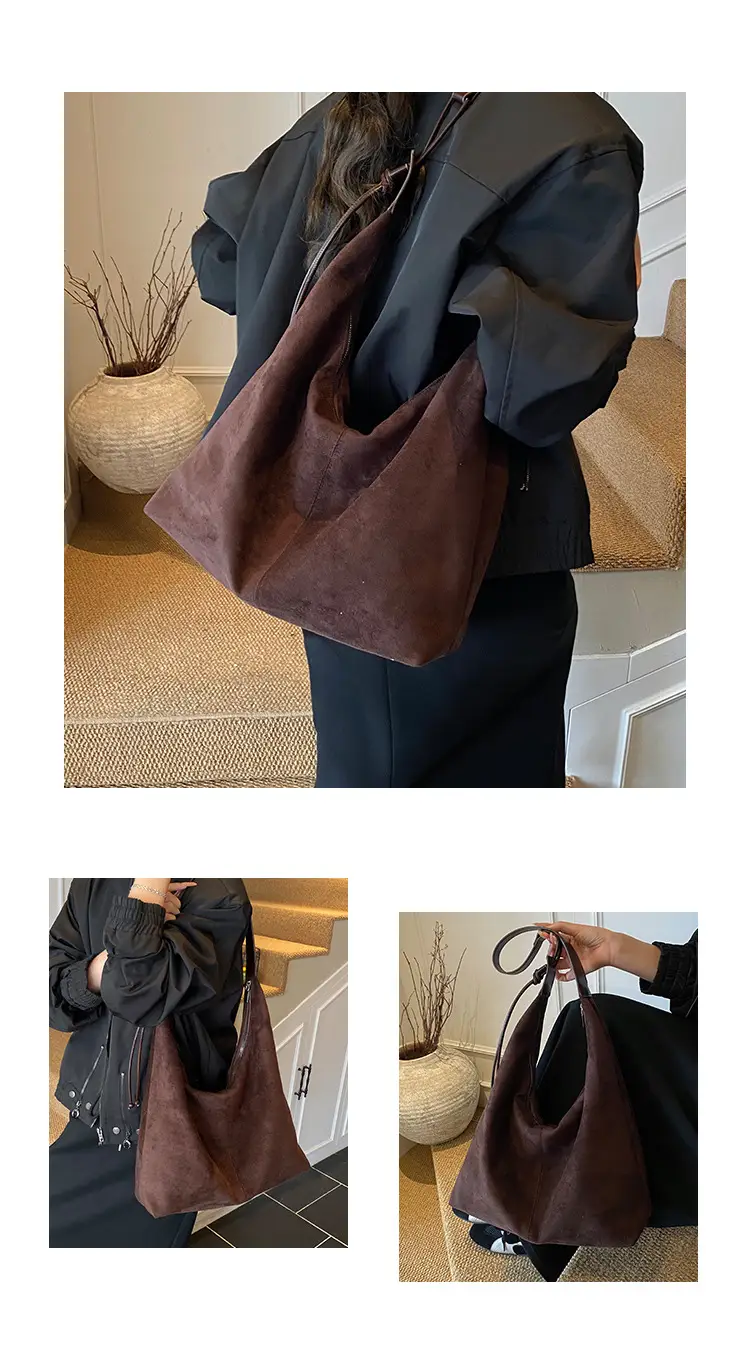 Frosted Armpit Bag Women Brown 2025 — feature 11