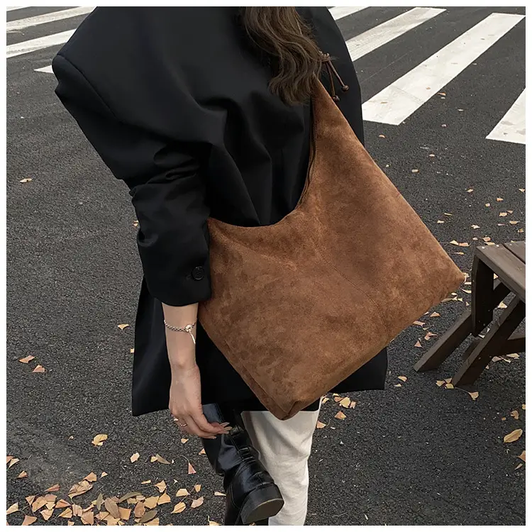 Frosted Armpit Bag Women Brown 2025 — feature 19