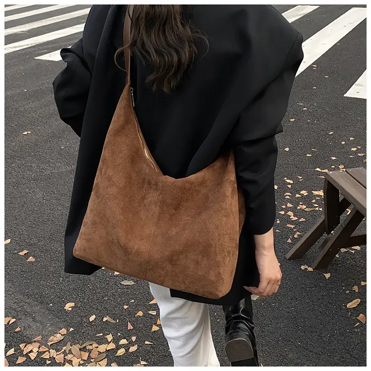 Frosted Armpit Bag Women Brown 2025 — feature 20
