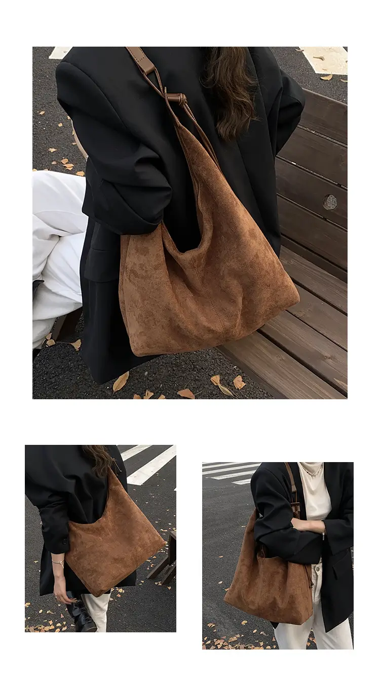Frosted Armpit Bag Women Brown 2025 — feature 8