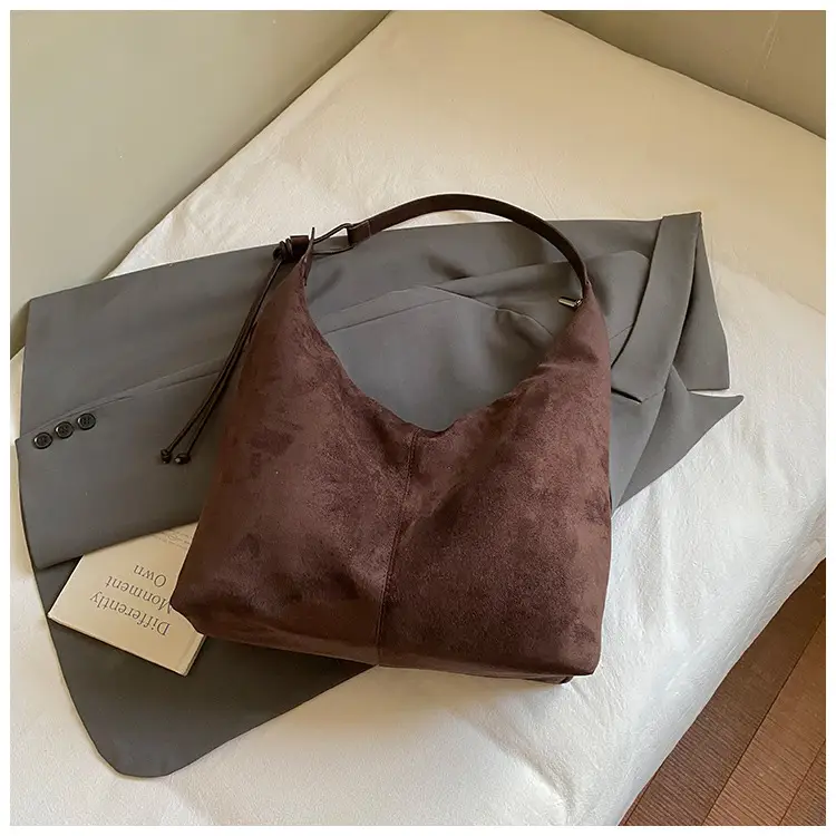 Frosted Armpit Bag Women Brown 2025 - Image 2
