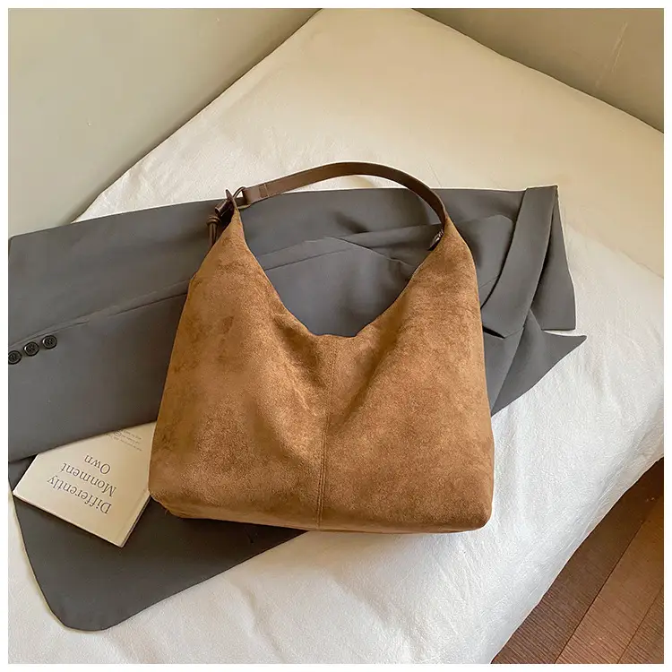 Frosted Armpit Bag Women Brown 2025 - Image 3
