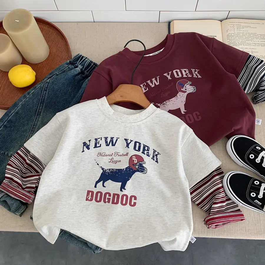 Boys New York Dog Dog Cotton T-Shirt 2025