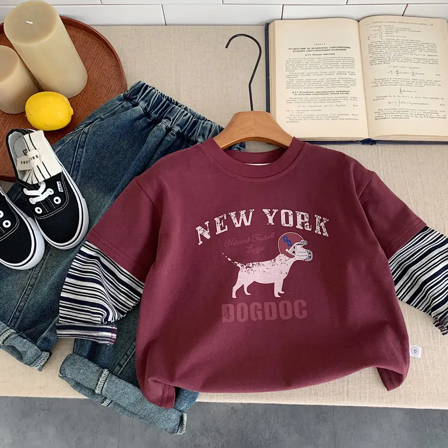 Boys New York Dog Dog Cotton T-Shirt 2025