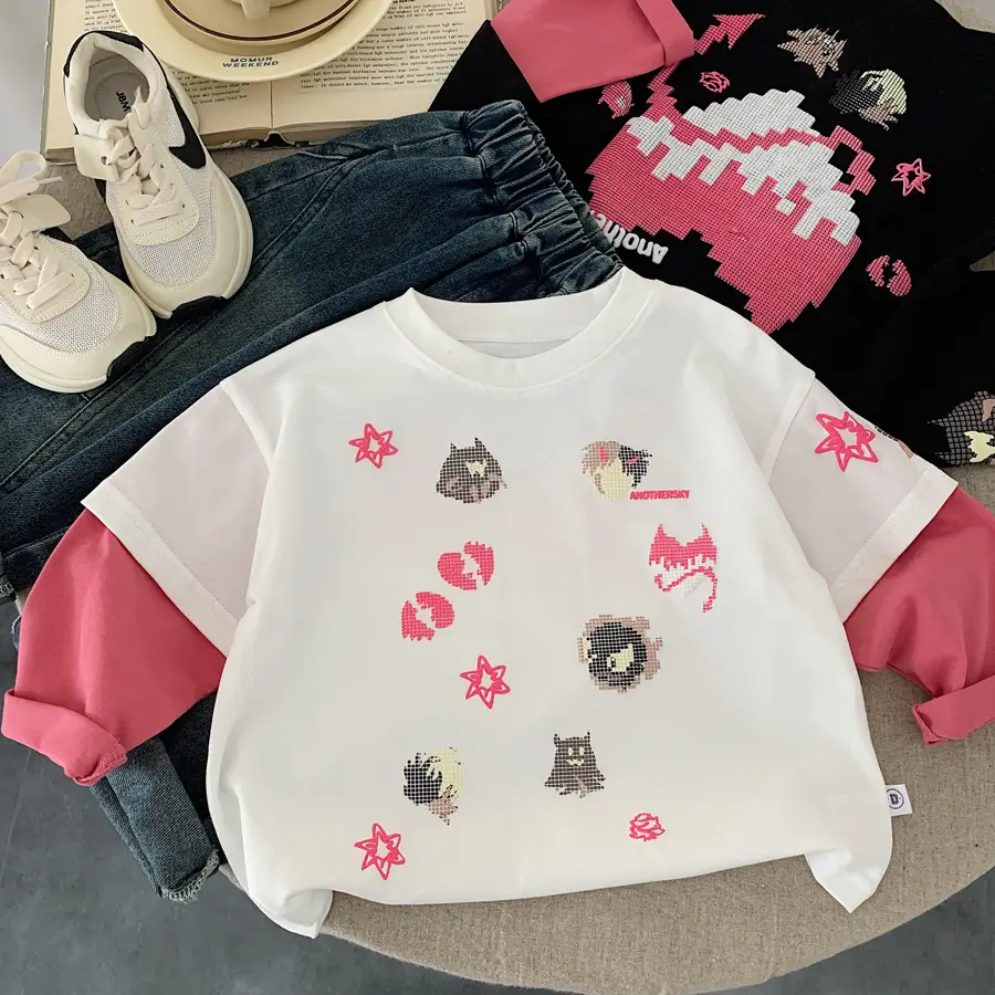 Girls Black Floral Long Sleeve T-Shirt 2025 — feature 8