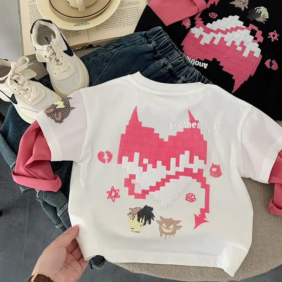 Girls Black Floral Long Sleeve T-Shirt 2025 — feature 9